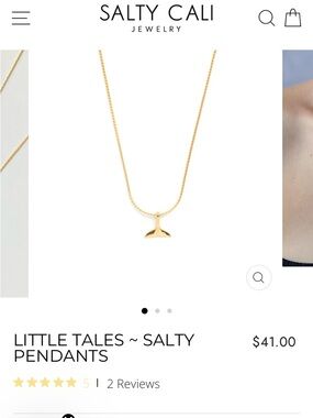 Delicate Gold Whale Tail Pendant Necklace for Women